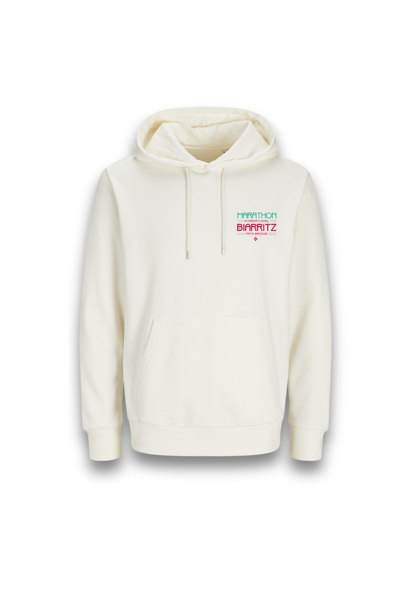 Sweat à capuche crème