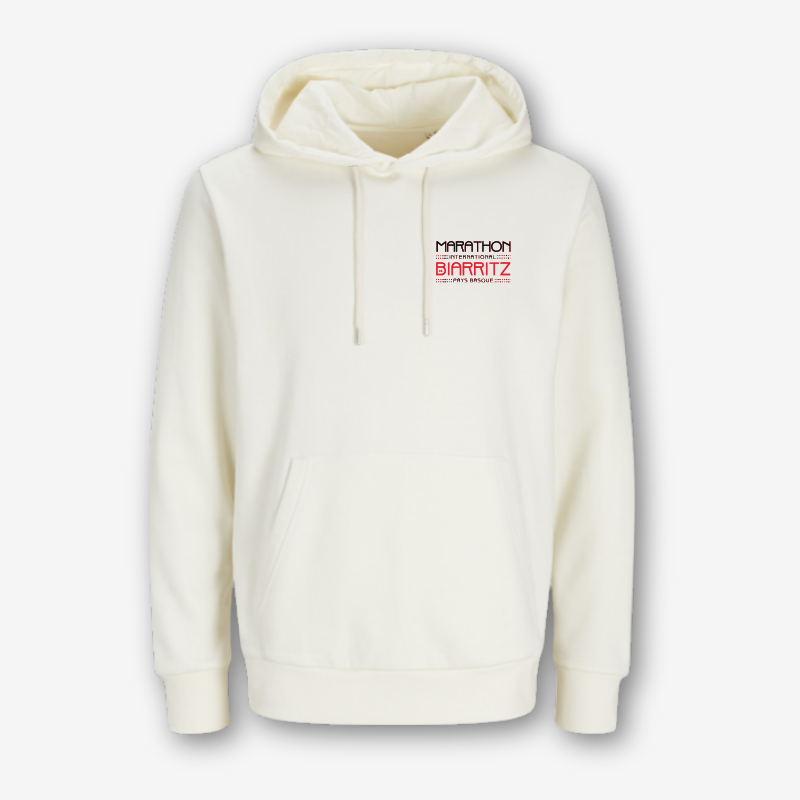 Sweat à capuche Crème