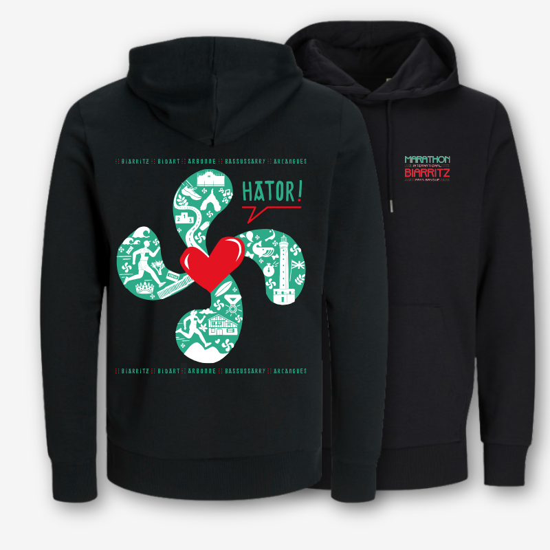 Sweat à capuche Noir